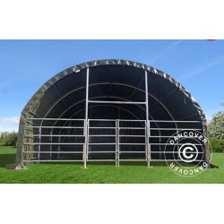 Vindskydd fr djur 6 x 6 x 3,7 m PVC, Grn