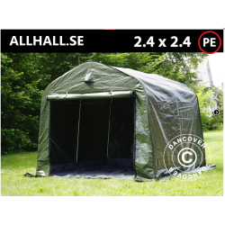 Lagertlt 2,4x2,4x2,0m PE med golvduk