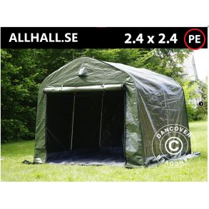 Lagertlt 2,4x2,4x2,0m PE med golvduk