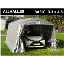 Garagetlt Basic 3,3x4,8x2,4m PE, Gr