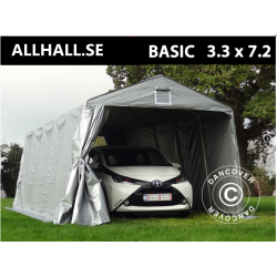 Garagetlt Basic 3,3x7,2x2,4m PE, Gr