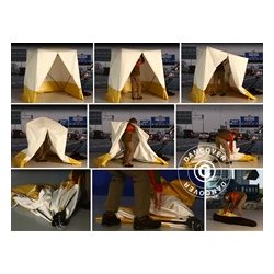ARBETSTLT, FLEXSHELTER PRO, TYPE 5S, 2,5X2,5X2,0M, VIT/GUL
