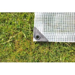 Presenning 8 x 10m PE 200 gr/m Transparant/vit