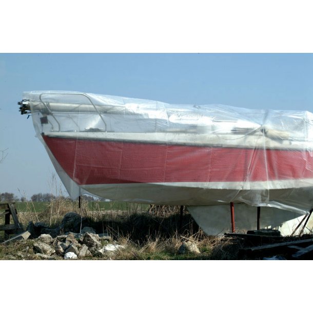 Presenning 8 x 10m PE 200 gr/m Transparant/vit