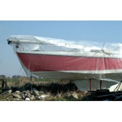 Presenning 10 x 14 m PE 200 gr/m Transparant/vit