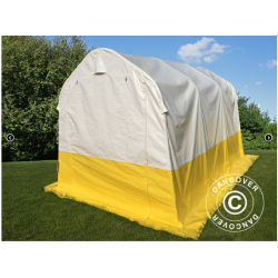 Frvaringstlt - Arbetstlt PRO 2,0 x 3,0 x 2,0m PVC, Vit/Gul, Flamsker