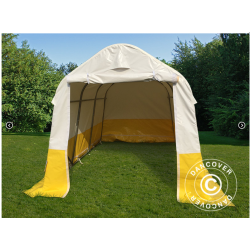 Frvaringstlt - Arbetstlt PRO 2,0 x 3,0 x 2,0m PVC, Vit/Gul, Flamsker