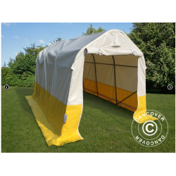 Frvaringstlt - Arbetstlt PRO 2,0 x 3,0 x 2,0m PVC, Vit/Gul, Flamsker