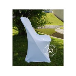 Stolverdrag med stretch 44x44x80 cm VIT (1 st)