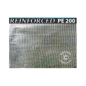 Presenning 10 x 16 m PE 200 gr/m Transparant/vit