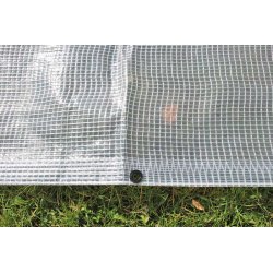 Presenning 6 x 10m PE 200 gr/m Transparant/vit