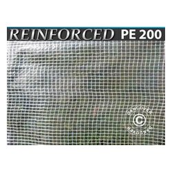 Presenning 8 x 12 m PE 200 gr/m Transparant/vit