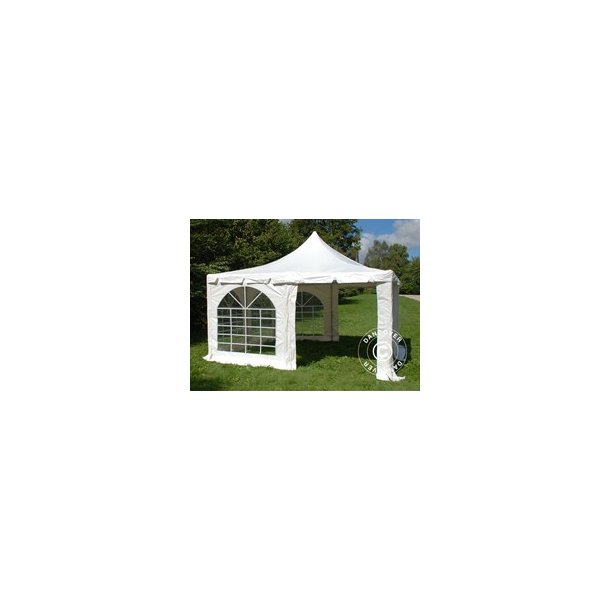 Partytlt 4x4m PVC Pagoda PRO, Vit