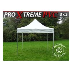 FleXtents XTREME PVC 3x3m, Flamhmmande, Vit