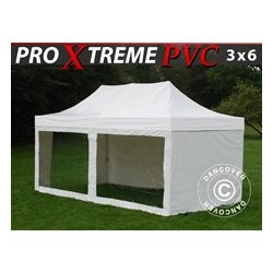 FleXtents XTREME PVC 3x6m inkl 6st sidor, VIT