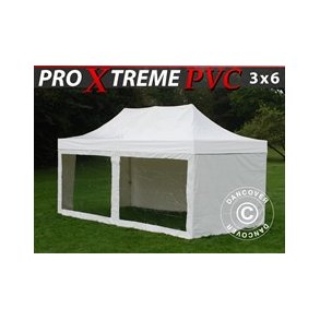 FleXtents XTREME PVC 3x6m inkl 6st sidor, VIT