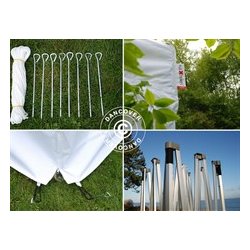 FleXtents XTREME PVC 3x6m inkl 6st sidor, VIT