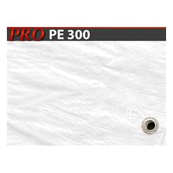 Presenning 6 x 12 m  PE 300 gr/m  Vit