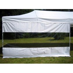 Panoramafnster till Flextents PRO 4m, Vit