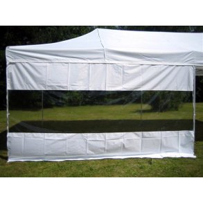 Panoramafnster till Flextents PRO 4m, Vit