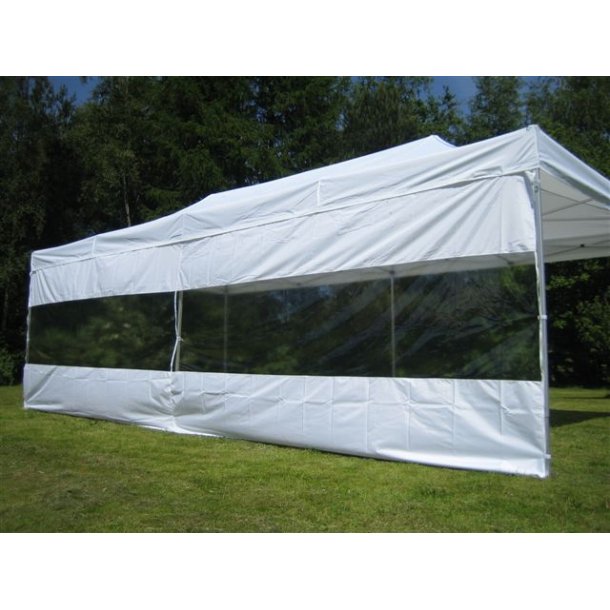 Panoramafnster till Flextents PRO 4m, Vit