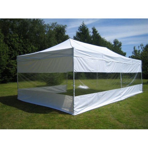 Panoramafnster till Flextents PRO 4m, Vit