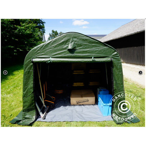 Lagertlt 2,4x2,4x2,0m PE med golvduk