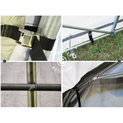 Lagertlt PRO 2,4x6,0x2,34m PE Gr                                                              