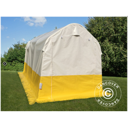 Frvaringstlt - Arbetstlt PRO 2,0 x 3,0 x 2,0m PVC, Vit/Gul, Flamsker