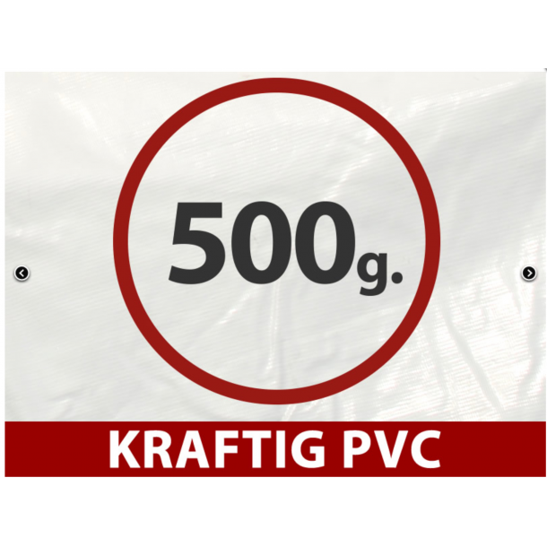 Frvaringstlt - Arbetstlt PRO 2,0 x 3,0 x 2,0m PVC, Vit/Gul, Flamsker