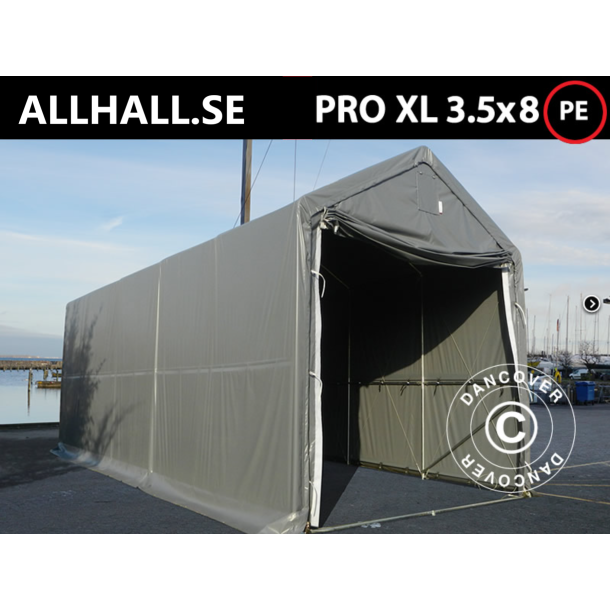 Lagertlt PRO XL 3,5x8x3,3x3,94m PE 300g, Gr