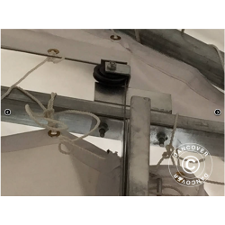 Lagertlt OceanCover 5,50 x 15,00 x 4,1 x 5,30m PE 300g, Vit