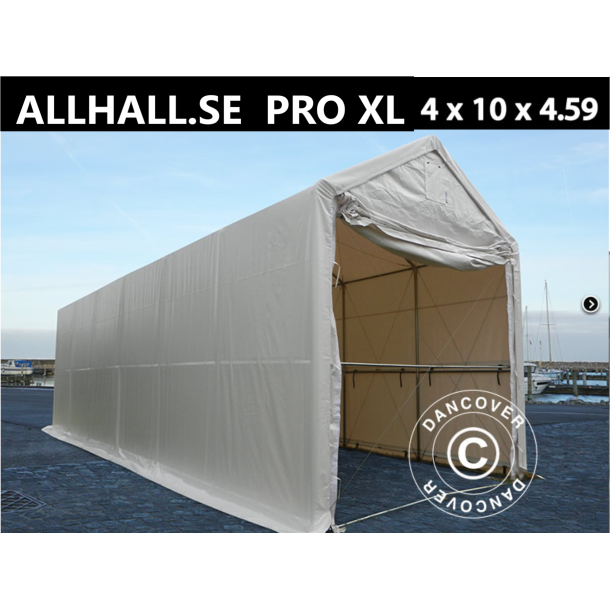 Lagertlt PRO XL 4x10x3,5x4,59m PVC 600g