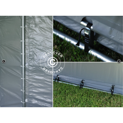 Lagertlt PRO XL 4x12x3,5x4,59m PVC 600g