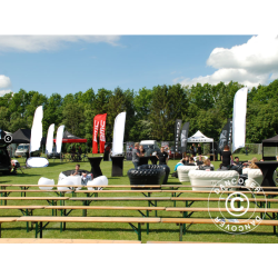 Bnkset Event PRO 220x60x78cm, Ljust tr