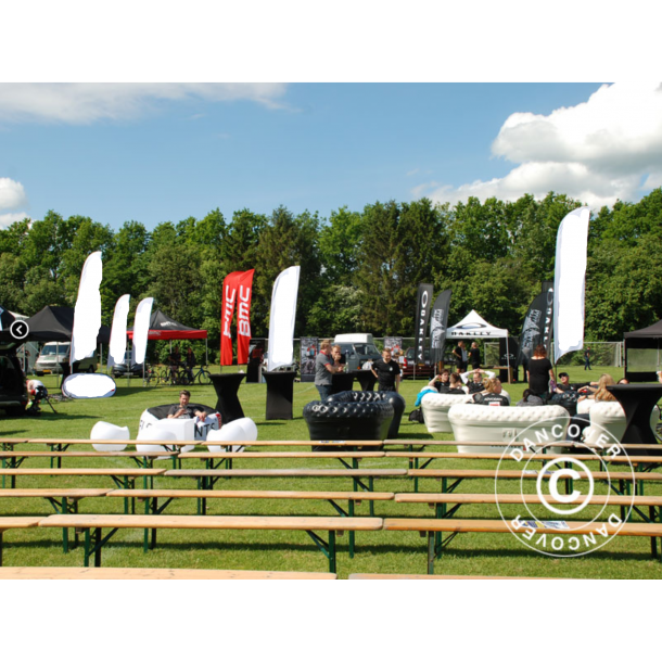 Bnkset Event PRO 220x60x78cm, Ljust tr