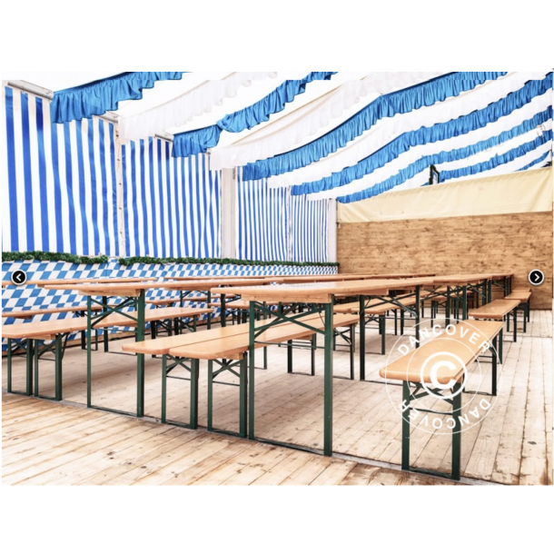 Bnkset Event PRO 220x60x78cm, Ljust tr