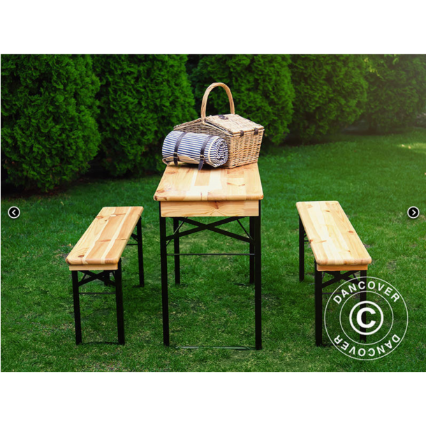 Bnkset Event PRO 220x60x78cm, Ljust tr