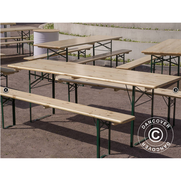 Bnkset Quality PRO 220x60x78cm, Ljust tr