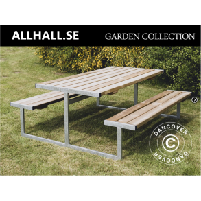 Picknickbord, 1,85x1,8x0,75m, Tr