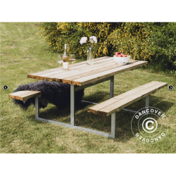 Picknickbord, 1,4x1,75x0,75m, Tr