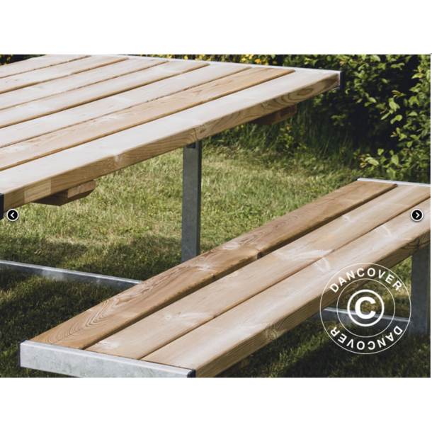 Picknickbord, 1,85x1,8x0,75m, Tr