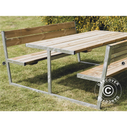 Picknickbord med ryggstd  2,05x1,8x0,85m, Tr