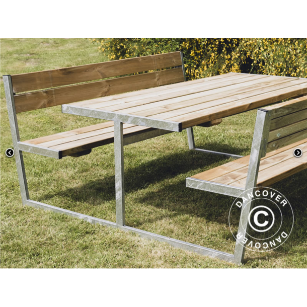 Picknickbord med ryggstd  2,05x1,8x0,85m, Tr