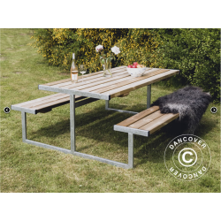 Picknickbord, 1,85x1,8x0,75m, Tr