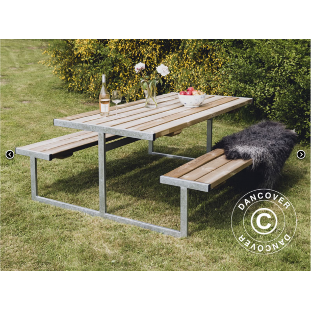 Picknickbord, 1,85x1,8x0,75m, Tr