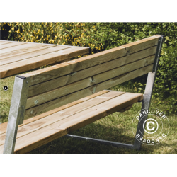 Picknickbord med ryggstd  2,05x1,8x0,85m, Tr