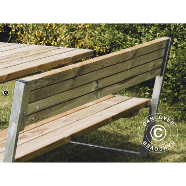 Picknickbord med ryggstd  2,05x1,8x0,85m, Tr