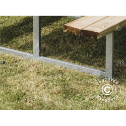Picknickbord, 1,4x1,75x0,75m, Tr
