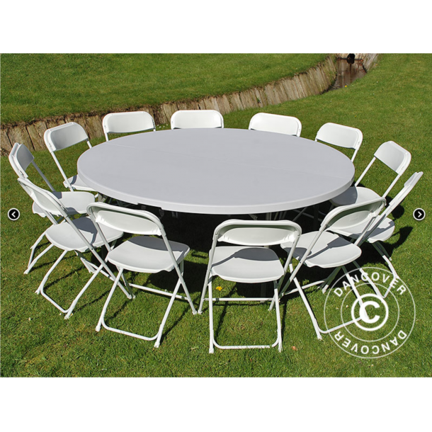 Runda Bankettbord, hopfllbara, 183 cm 